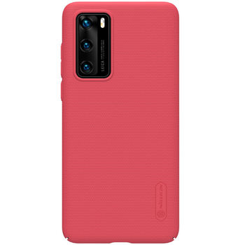 Etui Nillkin Super Frosted Shield do Huawei P40 czerwony