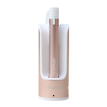 Awei Bluetooth Headset A835BL with a holder and power bank Rose gold