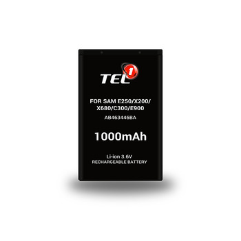 Bateria Tel1 do Samsung E250/X200/X680/C300/E900 (AB463446BA) 1000mAh Li-ion