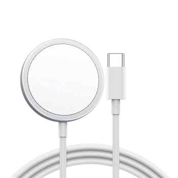 Ładowarka Indukcyjna bezprzewodowa QI Fast Charge 15W Iphone 15/15 Plus/15 Pro/15 Pro Max/16/16 Plus/16 Pro/16 Pro Max/17/17 Air/17 Pro/17 Pro Max - Biała (IC-15)