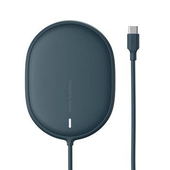Baseus Ładowarka Indukcyjna LIGHT Magnetyczna Iphone 12 z kablem Typ C (WXQJ-03) Niebieska