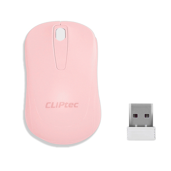 Cliptec Mysz komputerowa Young RZS859 bezprzewodowa optyczna 1200DPI różowa