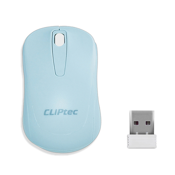 Cliptec Mysz komputerowa Young RZS859 bezprzewodowa optyczna 1200DPI niebieska