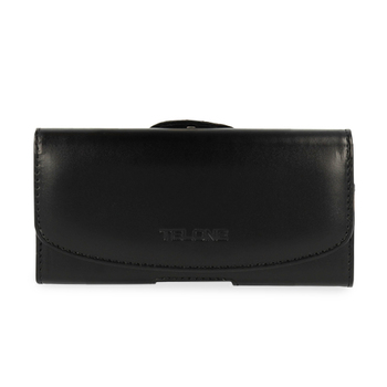 Kabura Telone VIVA (ROZMIAR 14) do Iphone 11/16 Plus/16 Pro/17 Pro/Huawei P30 Lite/Samsung S24/S25 czarna, skóra (155x80x14 mm)