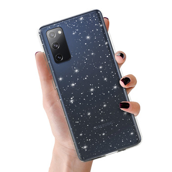 Crystal Glitter Case do Samsung Galaxy S20 FE/Lite Srebrny
