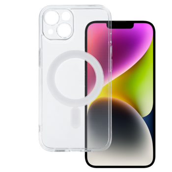TEL PROTECT MagSilicone Case do Iphone 14 Przezroczysty