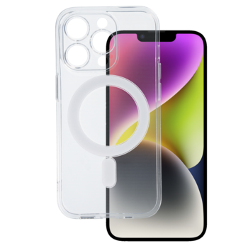 TEL PROTECT MagSilicone Case do Iphone 14 Pro Przezroczysty