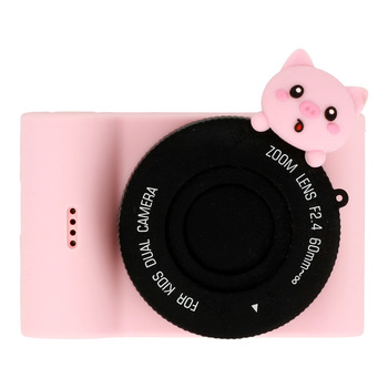 Aparat fotograficzny, kamera dla dzieci C5 48Mpix, ekran dotykowy, WiFi Piglet