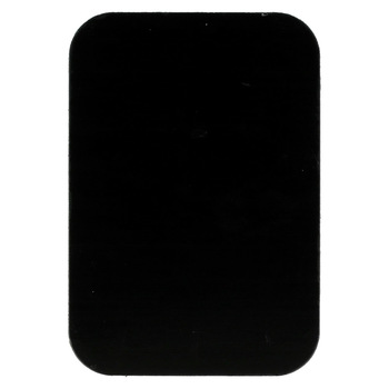 Metal plate for magnet holders - rectangular 45x65mm black