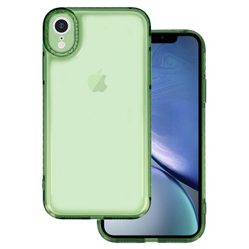 Crystal Diamond 2mm Case do Iphone XR Przezroczysty zielony
