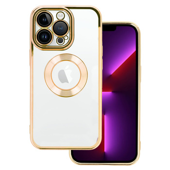 Beauty Clear Case for Iphone 14 Pro gold