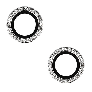 Hartowane szkło HARD DIAMOND na aparat (LENS) do Iphone 14/14 Plus/16E/17E srebrne (obiektyw 2 sztuki)