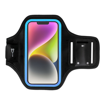 Futerał na ramię slim Typ 2 do Iphone 13/13Pro/14/14 Pro/15/15Pro/16/16 Pro/Samsung S21/S22/S23/S24 - 5,5 cala Czarno-niebieski