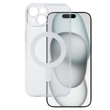 TEL PROTECT MagSilicone Case do Iphone 15 Przezroczysty