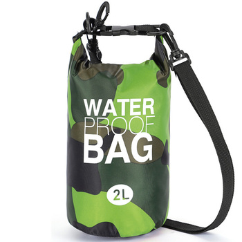 Wodoszczelna torba worek Dry Bag Typ 1 2L zielony moro