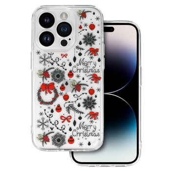 TEL PROTECT Christmas Case for Samsung S23 Design 5 Clear