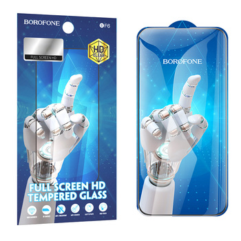Borofone Hartowane szkło BF6 Diamond Armor Full Screen HD do Iphone 15/16 - 10 sztuk