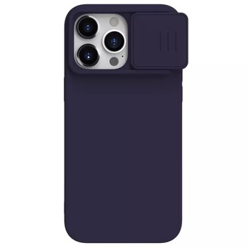 Etui Nillkin CamShield Silky Silicone do Iphone 15 Pro Max ciemnofioletowy