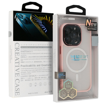 LK Magsafe Case do Iphone 15 Plus jasnoróżowy