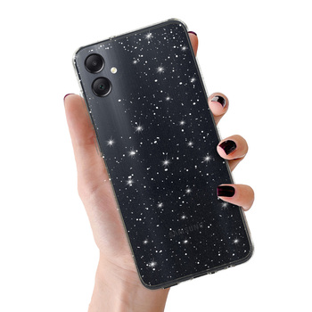 Crystal Glitter Case do Samsung Galaxy A05 Srebrny