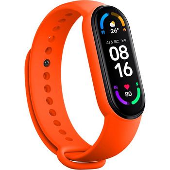 Opaska do Xiaomi Mi Band 5/6/7 pomarańczowa
