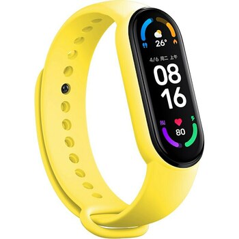 Opaska do Xiaomi Mi Band 5/6/7 żółta