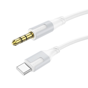 Borofone Kabel AUX BL19 Creator - jack 3,5mm na Typ C - 1 metr biały