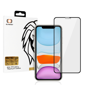 Hartowane szkło Tel Protect 10X Privacy Titanium do Iphone 11/XR