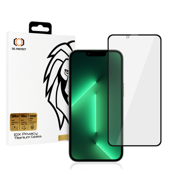 Hartowane szkło Tel Protect 10X Privacy Titanium do Iphone 13/13 Pro/16E/17E