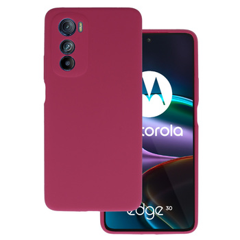 Silicone Lite Case do Motorola Edge 30 bordowy