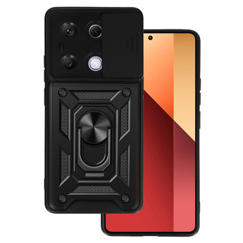 Slide Camera Armor Case do Xiaomi Redmi Note 13 Pro 4G Czarny