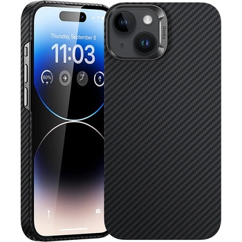 Benks Etui Magnetic Armor Air Kevlar Metal Frame 600D do Iphone 15 Plus czarny