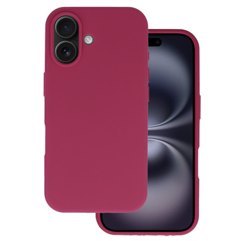 Silicone Lite Case do Iphone 16 bordowy