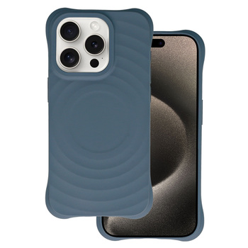 Tel Protect Wave Magsafe Case do Iphone 15 Pro Max granatowy