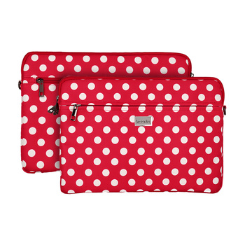 Wonder Sleeve Laptop 13-14 inches red polka-dot