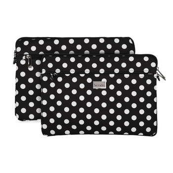 Wonder Sleeve Laptop 17 cali groszki czarne