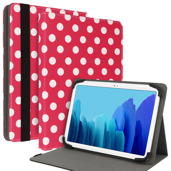 Wonder Canvas Tablet Case 10 cali groszki czerwone
