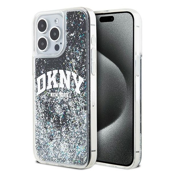 Oryginalne Etui DKNY hardcase Liquid Glitter Big Logo DKHCP14XLBNAEK do Iphone 14 Pro Max czarny