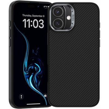 Benks Etui Magnetic Armor Pro Kevlar Metal Frame 600D do Iphone 16 Plus czarny