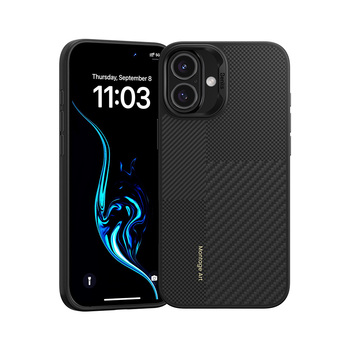Benks Montage Magnetic Armor Pro Kevlar Case Metal Frame 600D+1500D for Iphone 16 Plus black