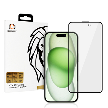 Tempered glass Tel Protect 10X Privacy Plus Titanium for Iphone 16