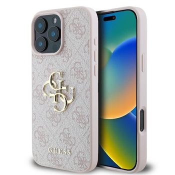 Oryginalne Etui GUESS 4G Big Logo GUHCP16X4GMGPI do Iphone 16 Pro Max różowy