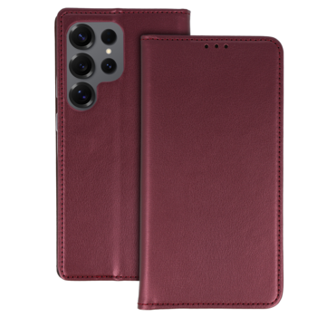 Smart Magneto Case for Samsung Galaxy S25 Ultra burgundy