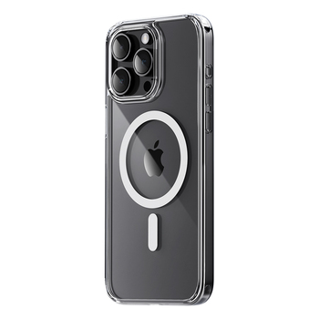 Rock Crystal Series Magnetic Case for Iphone 15 Pro transparent