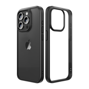 Rock Etui Guard Series do Iphone 15 przezroczysto-czarne