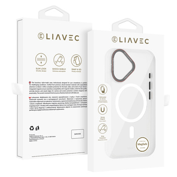Liavec Hybrid Magsafe Clear Case do Iphone 16