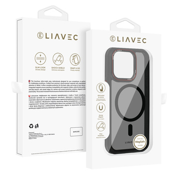Liavec Hybrid Smoke Magsafe Case do Iphone 15 Pro