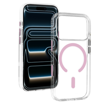 Liavec Pure Case with camera control button do Iphone 18 Pro/17 Pro różowy