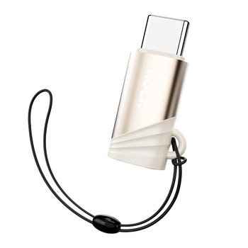 Rock Adapter L12 - Typ C (żeński) na Lightning (męski) - PD 30W tytan