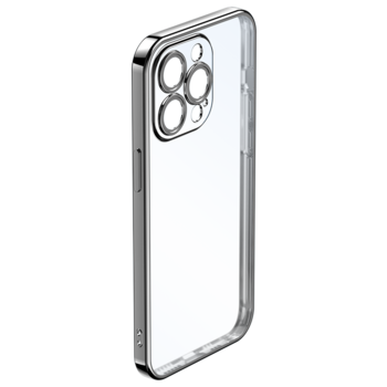 Rock Etui Electroplating Series do Iphone 14 Pro przezroczysto-czarne
